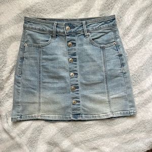 american eagle denim skirt